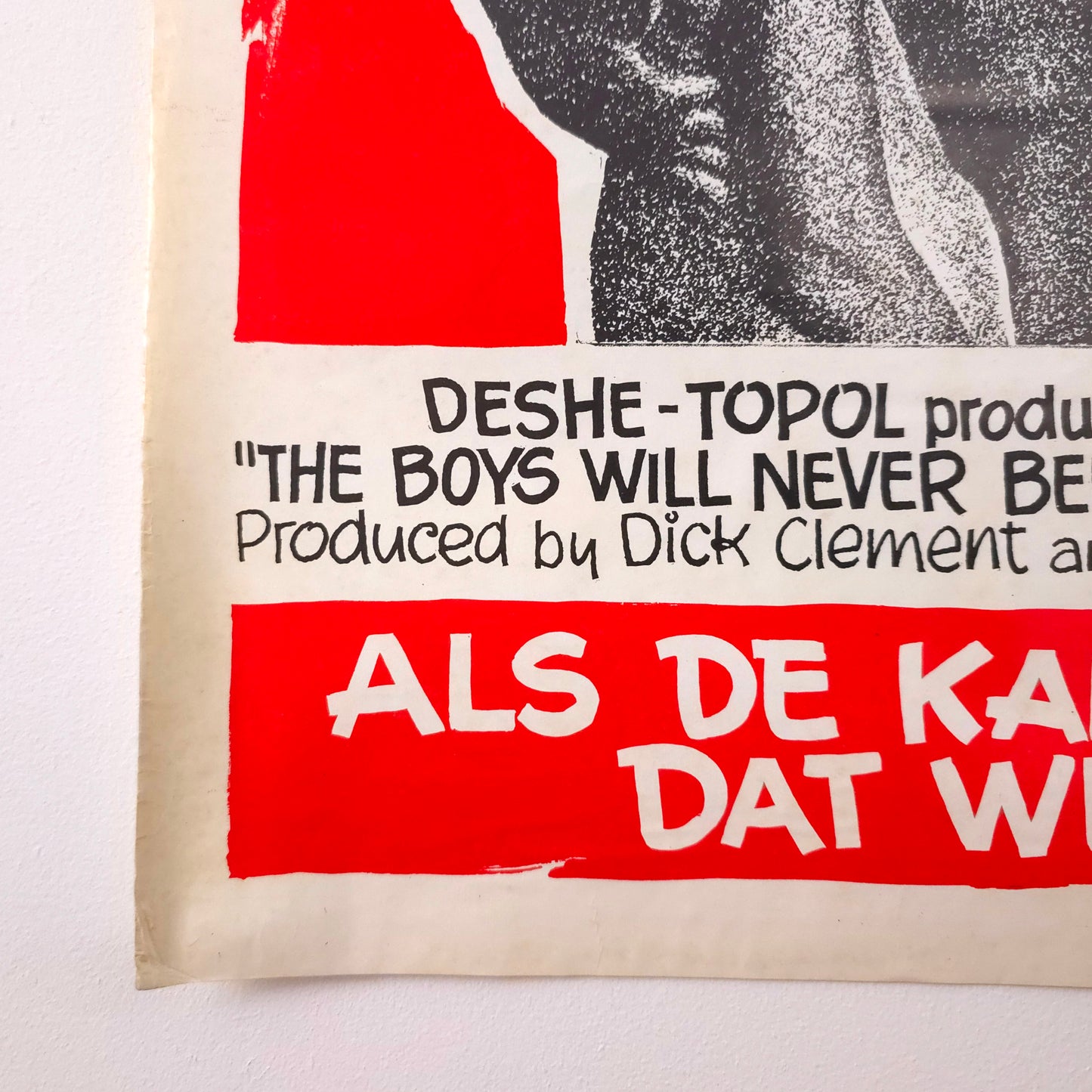 Detail of Vintage 1970 "The Boys Will Never Believe It" Movie Poster
