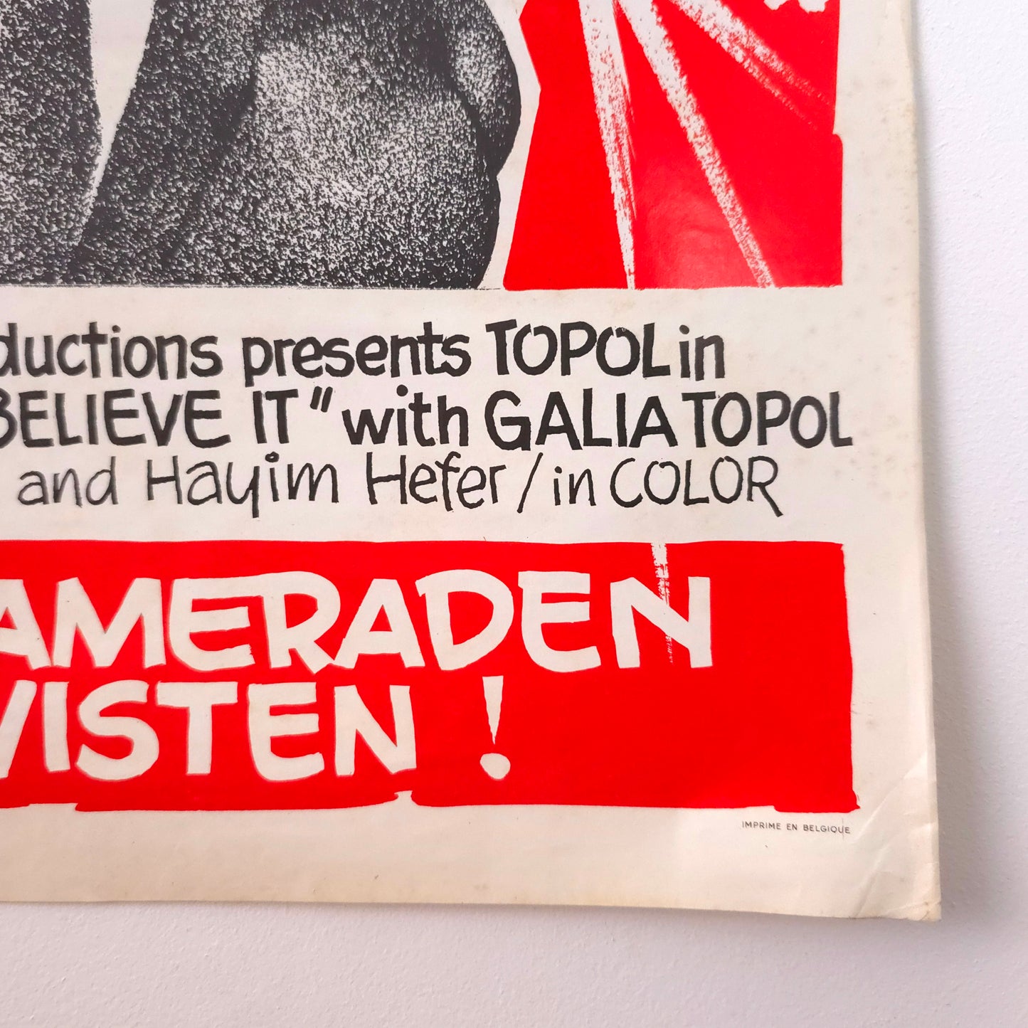 Detail of Vintage 1970 "The Boys Will Never Believe It" Movie Poster