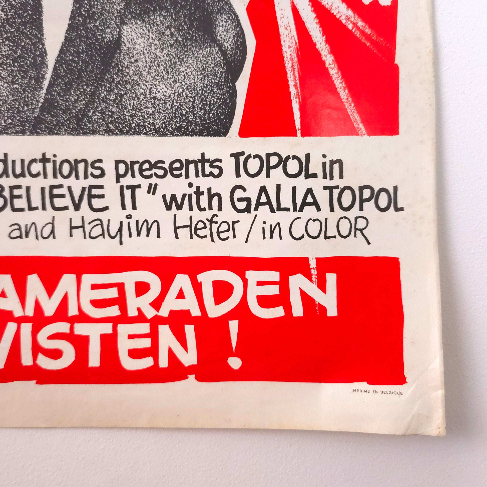 Detail of Vintage 1970 "The Boys Will Never Believe It" Movie Poster